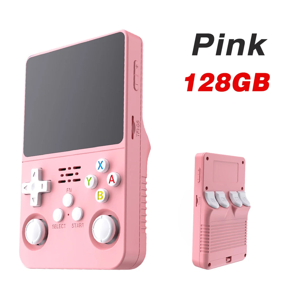 128GB R36S Retro Handheld Video Game Console 3.5Inch IPS Screen Player Kid Portable Pocket Video Player Games Arkos System