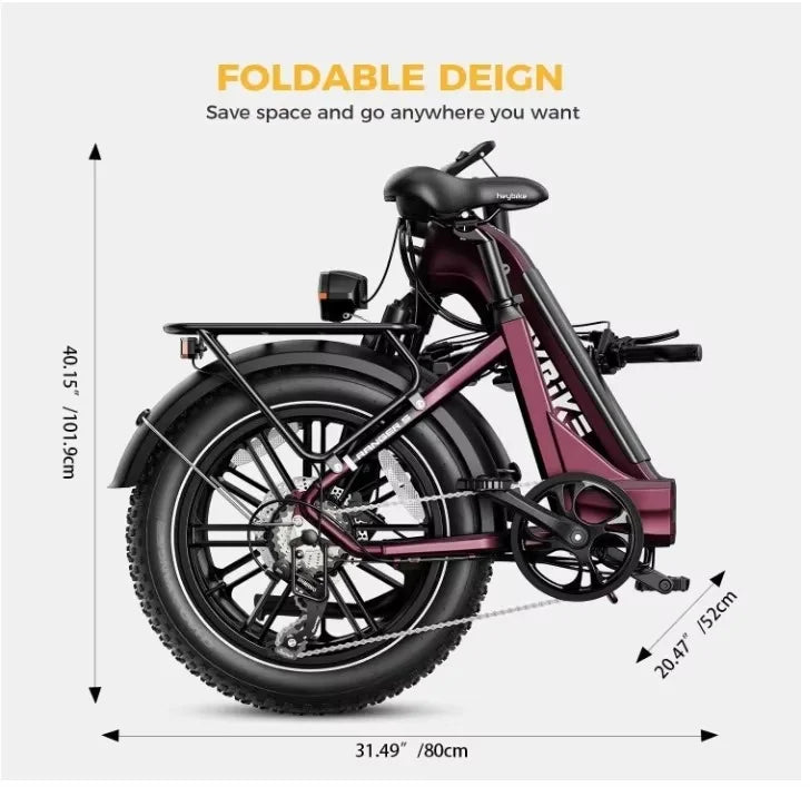 2024 New 500W 20 ''folding RS-A01 Pro 32 km/h 36V 15A ebike electric mountain bikes Electric Hybrid Bike ﻿