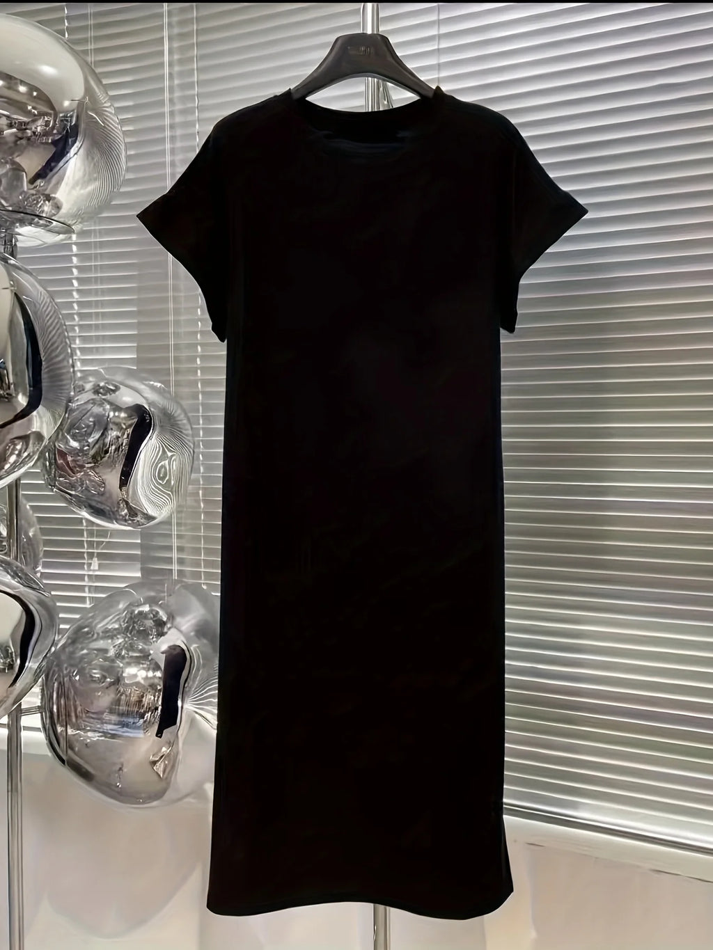 Loose T-shirt Nightgown for Plus Size Women's Loose and Slimming in Summer Can Be Worn Outdoors Casual Breathable Long Dress