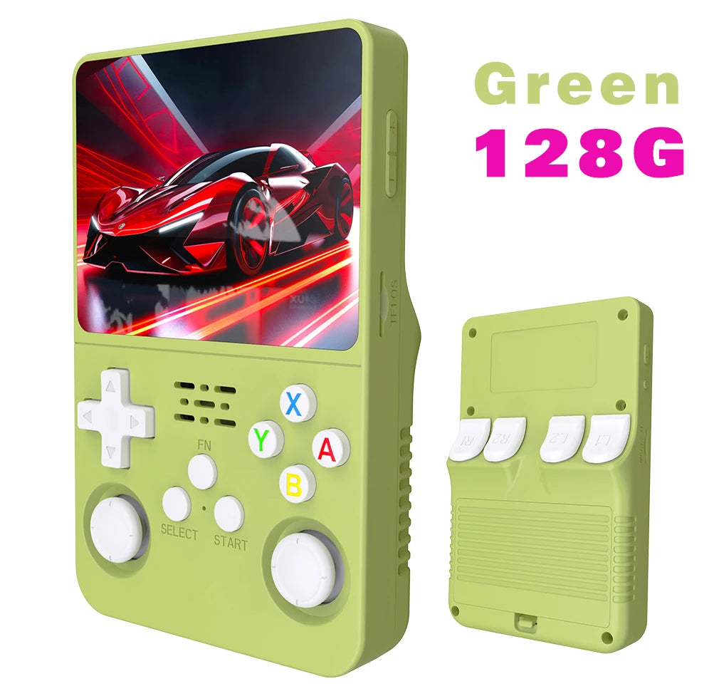 128GB R36S Retro Handheld Video Game Console 3.5Inch IPS Screen Player Kid Portable Pocket Video Player Games Arkos System