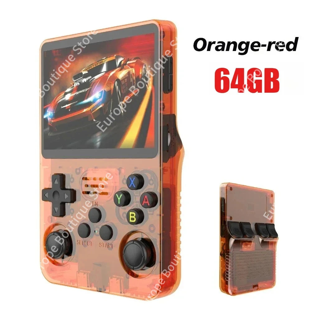 128GB R36S Retro Handheld Video Game Console 3.5Inch IPS Screen Player Kid Portable Pocket Video Player Games Arkos System