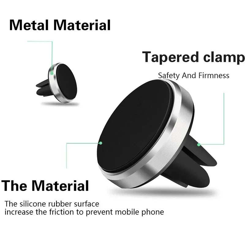 Magnetic Car Phone Holder For Phone In Car Air Vent Mount Universal Mobile Smartphone Stand Magnet Holder For iPhone Samsung