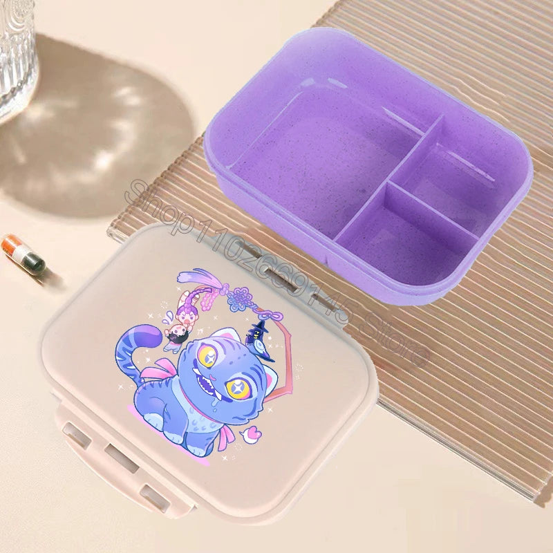 K Pop Demon Hunters Lunch Box Kawaii Cartoon Bento Lunch Box Kids Girls Large Capacity Food Storage Containers Birthday Gifts