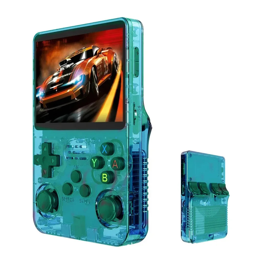 128GB R36S Retro Handheld Video Game Console 3.5Inch IPS Screen Player Kid Portable Pocket Video Player Games Arkos System
