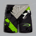 Men's Daily Summer Shorts 2025 New Kawasaki Motorcycle Extreme Sports Pattern Fashionable and Exquisite Beach Pants Cool