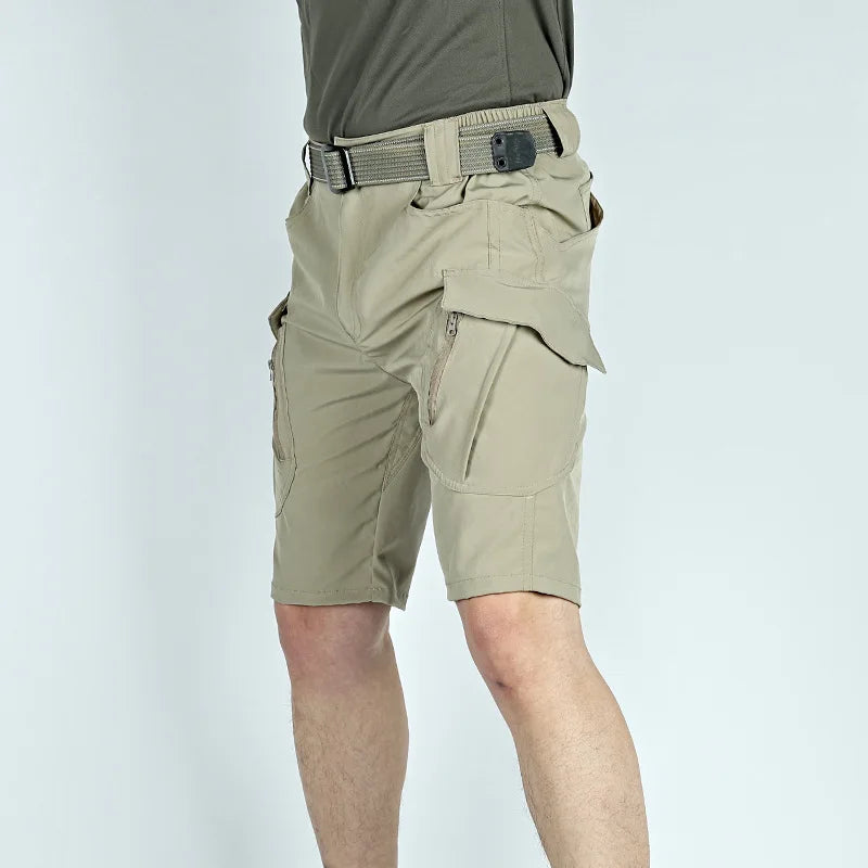 New 2 Piece Men's Outdoor Quick Dry Shorts , Breathable, High Capacity with Multiple Pockets for Hiking, Fishing and Casual Wear