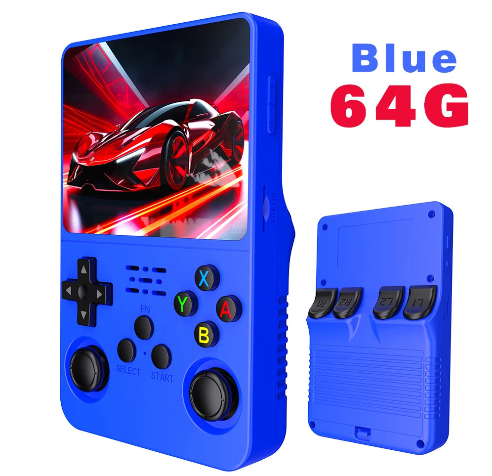 128GB R36S Retro Handheld Video Game Console 3.5Inch IPS Screen Player Kid Portable Pocket Video Player Games Arkos System
