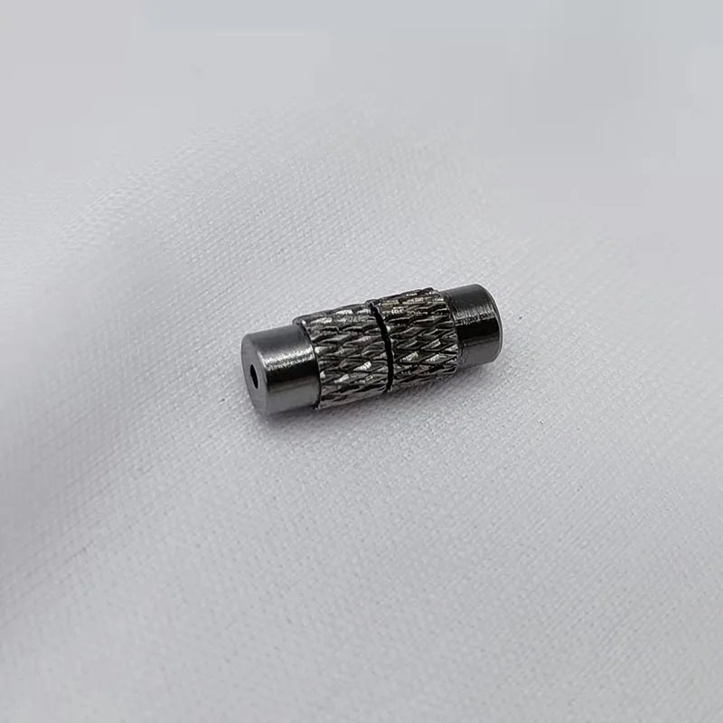 10pcs/20pcs Knurled Screw Clasps Copper Plated – Threaded Spiral Locking Closures for Pearl Necklaces & Bracelets
