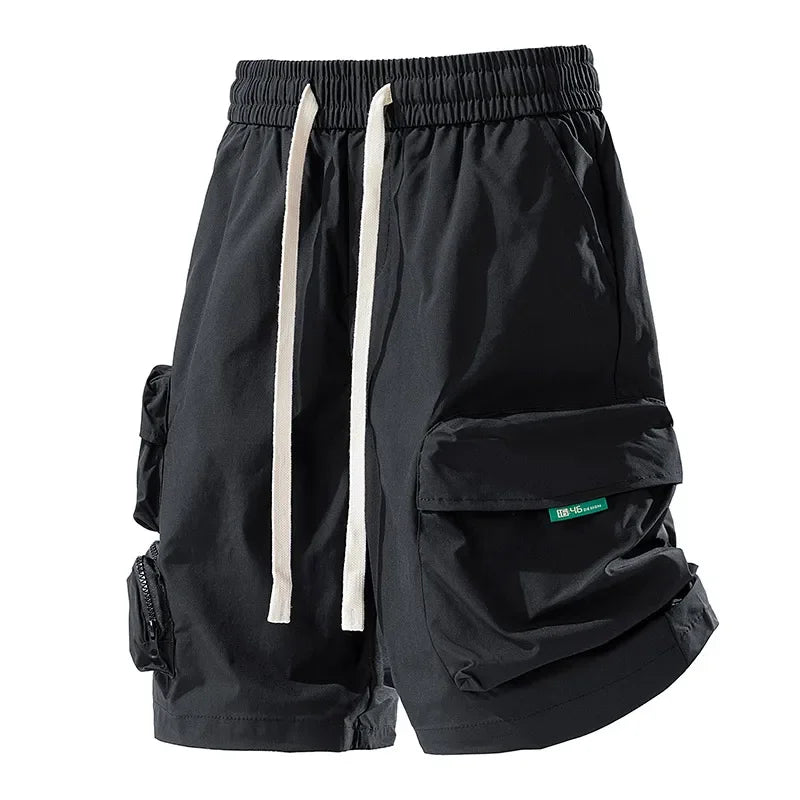 Summer New Men Cargo Shorts Outdoor Fashion Solid Multiple Pockets Sports Short Pants Breathable Comfort Loose Casual Shorts Men
