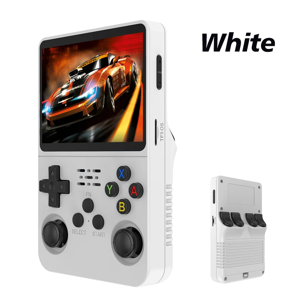 R36S Retro Video Handheld Game Console Linux System 3.5 in IPS Screen  3000mAH Battery 64G/128G TF Card Preinstalled Games