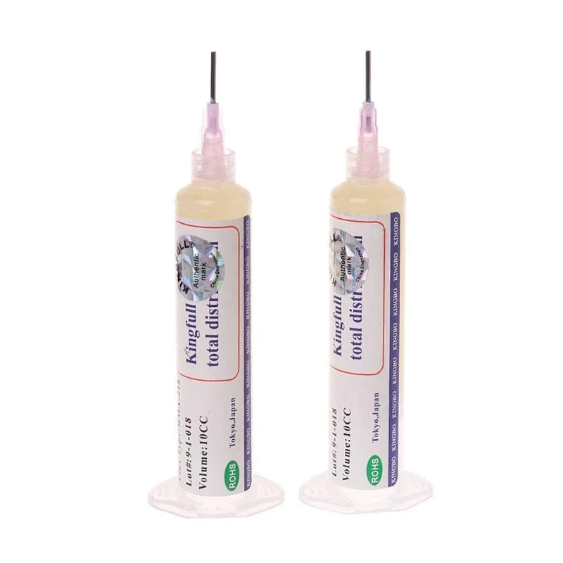 E06B 2 Pcs 10CC RMA-218 BGA Reballing No-Clean Repair Solder Flux Paste With Needles