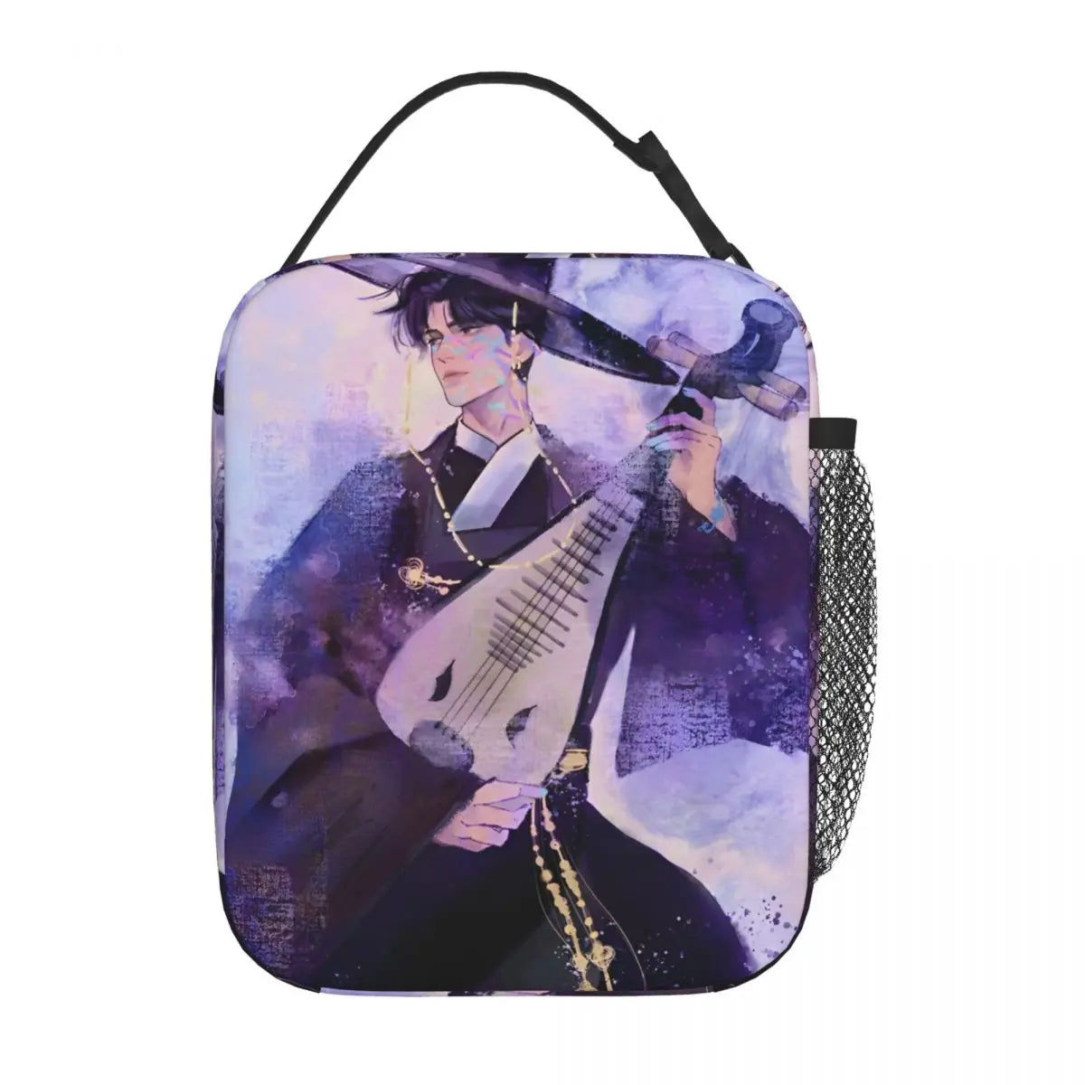 KPOP Demon Hunters Anime Lunch Bag Portable Lunch Box Girls Outdoor Picnic Print Cooler Bag Funny Oxford Tote Food Bags