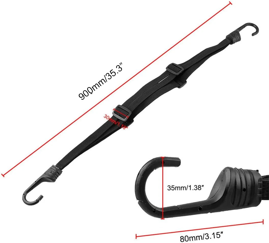 1Pc Motorcycle Elastic Suitcase with Safety Hook-Versatile Helmet Mesh Gear Transport Durable and Sleek for Daily Travel