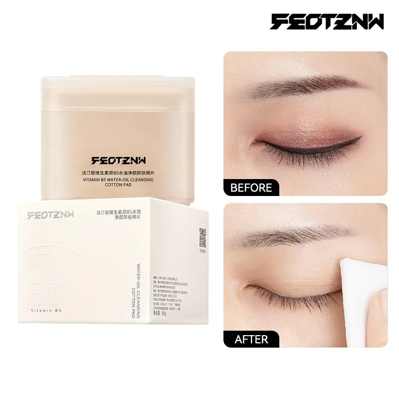 Feotznw Vitamin Water and Oil Cleansing and Makeup Remover Cotton Pads (Canned) are highly effective in removing makeup,