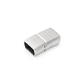10Pcs 316L Stainless Steel Clasps Hole 12x6mm 12x4mm for Leather Bracelets Clasp Magnet DIY Bracelet Jewelry Making Accessories
