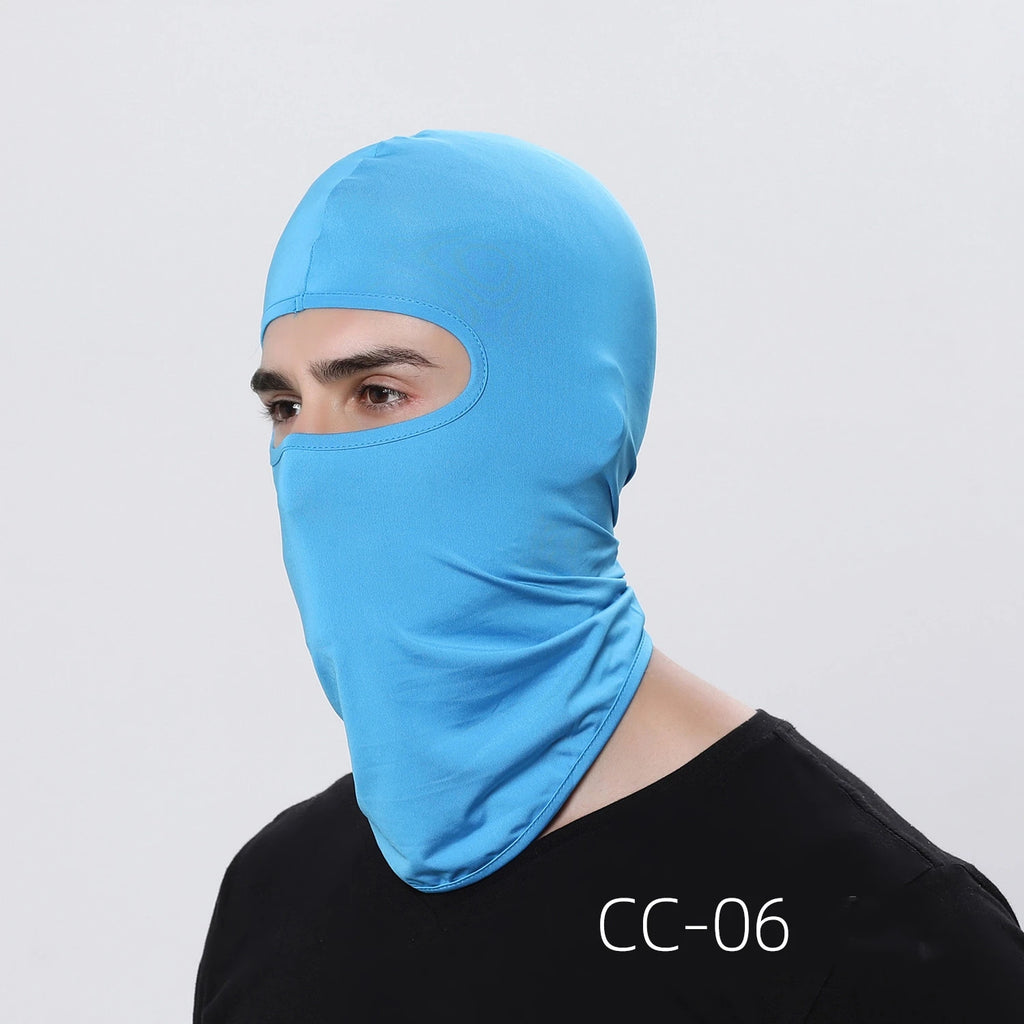 Motorcycle Balaclava Sun Protection Full Face Mask Breathable Mesh Airsoft Mask Balaclava Bicycle Cycling Head Cover Unde