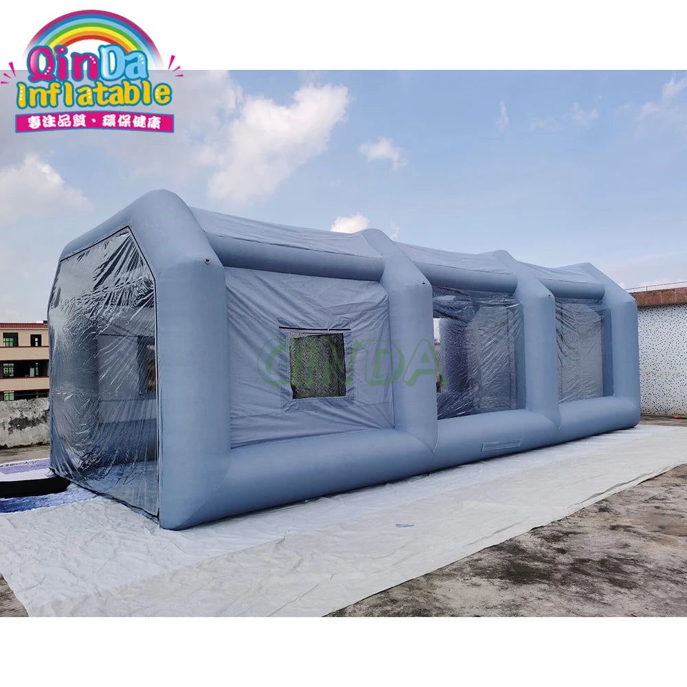 Mobile Auto Inflatable Spray Paint Booth Machine / Movable Car Painting Room