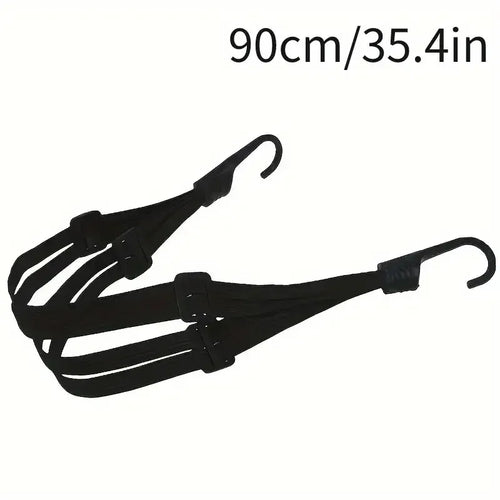 1Pc Motorcycle Elastic Suitcase with Safety Hook-Versatile Helmet Mesh Gear Transport Durable and Sleek for Daily Travel