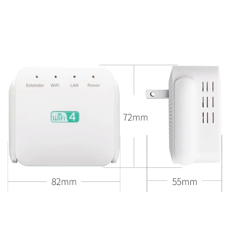 300Mbps WiFi Repeater Router 2.4G Access Point Ap Broadband Wireless Booster Long Range Amplifier Network Extender for Home