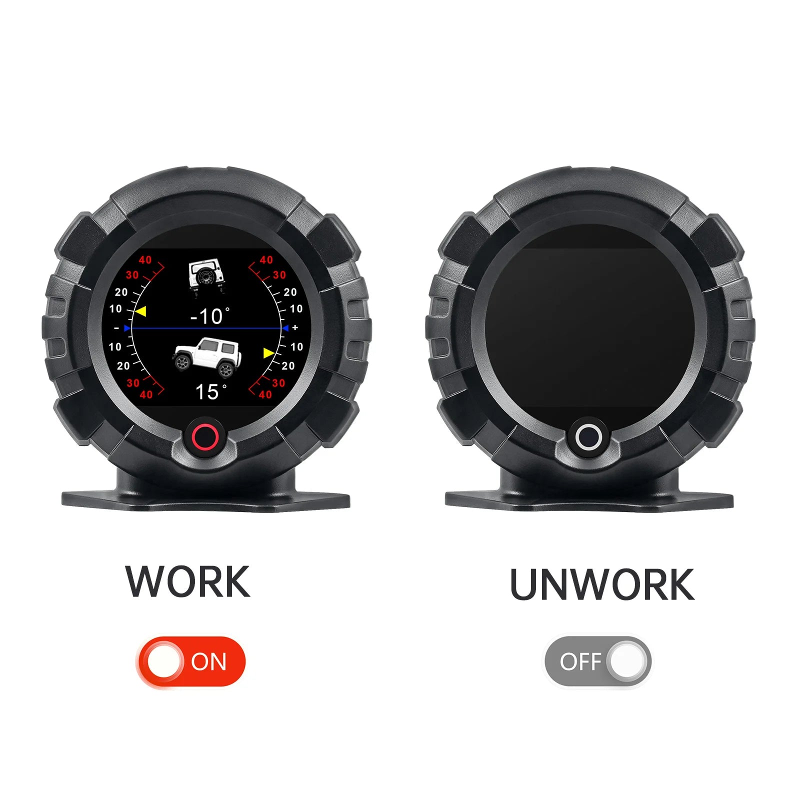 X95 Car Inclinometer Slope Meter Off-road GPS Head Up Display Digital Speedometer Car Pitch Slope Angle Speed Altitude Latitude