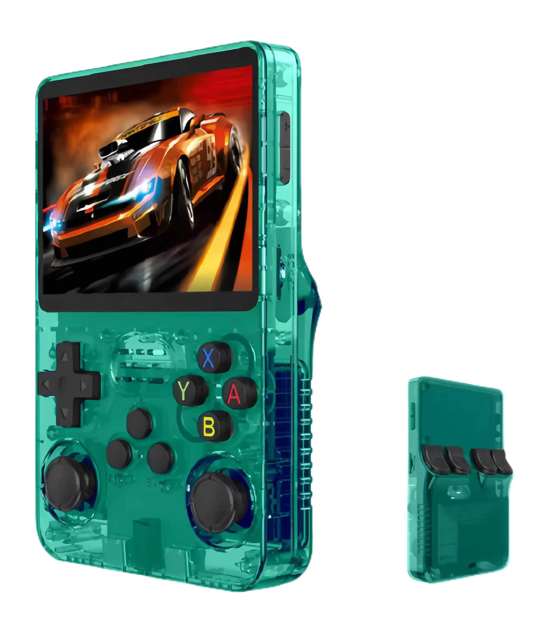 R36S Retro Video Handheld Game Console Linux System 3.5 in IPS Screen  3000mAH Battery 64G/128G TF Card Preinstalled Games