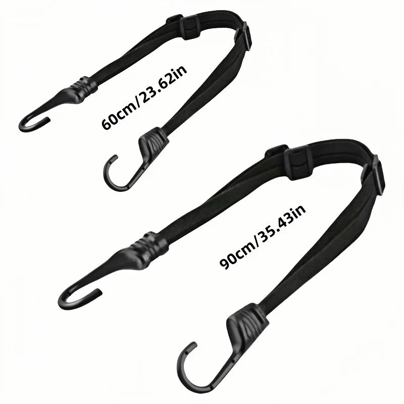 High-Elasticity Motorcycle Helmet Tie-Down Strap | Adjustable Luggage Elastic Cord for E-Bike/Motorcycle | Durable Accessories