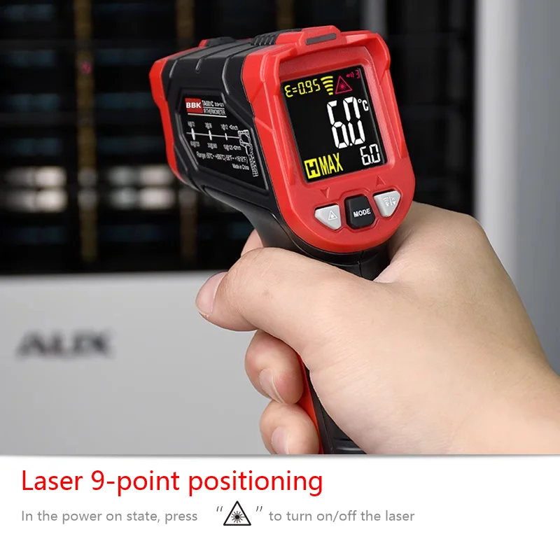 Portable Digital Laser IR LCD Display Handheld Industrial Temperature Instrument Thermometer Infrared Gun