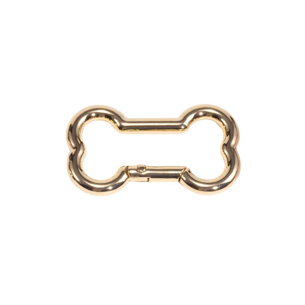 5 Pcs High Quality Zinc Alloy Spring Buckle Bone Shaped Metal Buckle DIY Keychain Hook Pendant Jewelry Accessories