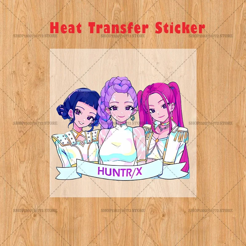 New Kpop Demon Hunter Girl Lunch Boxes Letter Student Plastic Portable Bento Box Food Fruit Container LunchBox Kid Birthday Gift