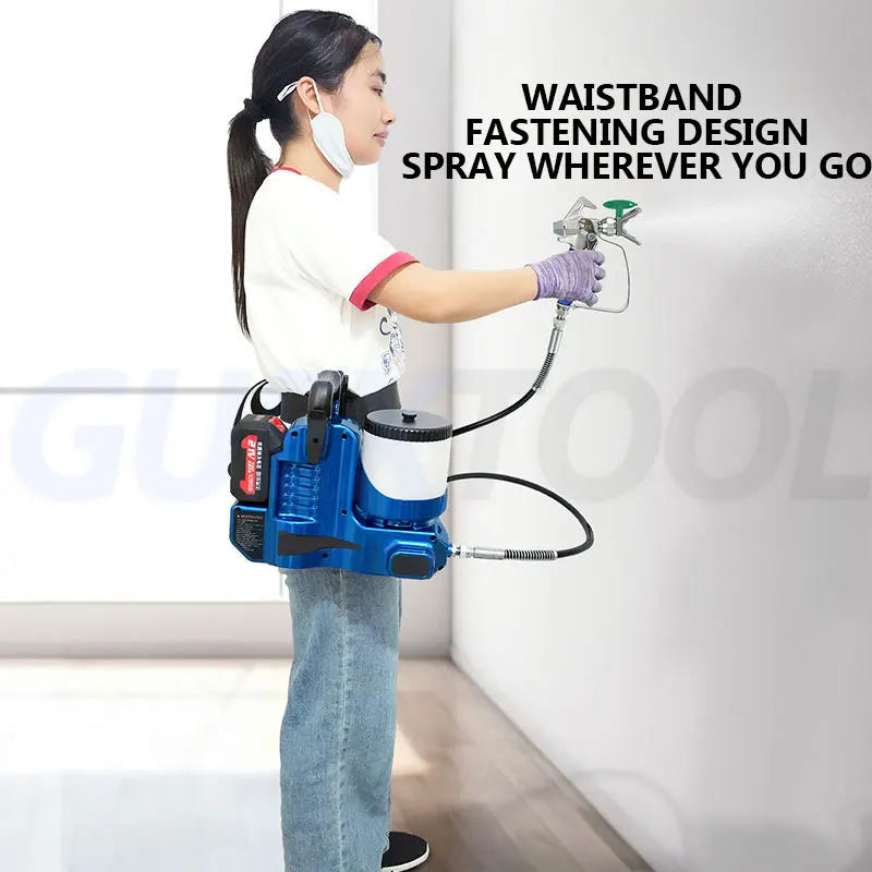 High Pressure Airless Spraying Machine Electric Airless Paint Sprayer Airless Spray Gun Lithium Battery Airless Spray Machine