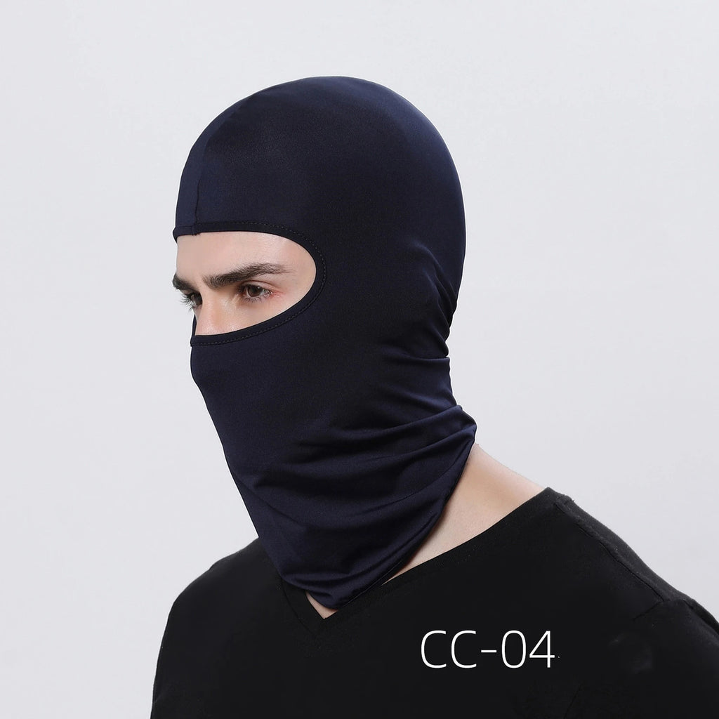 Motorcycle Balaclava Sun Protection Full Face Mask Breathable Mesh Airsoft Mask Balaclava Bicycle Cycling Head Cover Unde