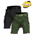 New 2 Piece Men's Outdoor Quick Dry Shorts , Breathable, High Capacity with Multiple Pockets for Hiking, Fishing and Casual Wear