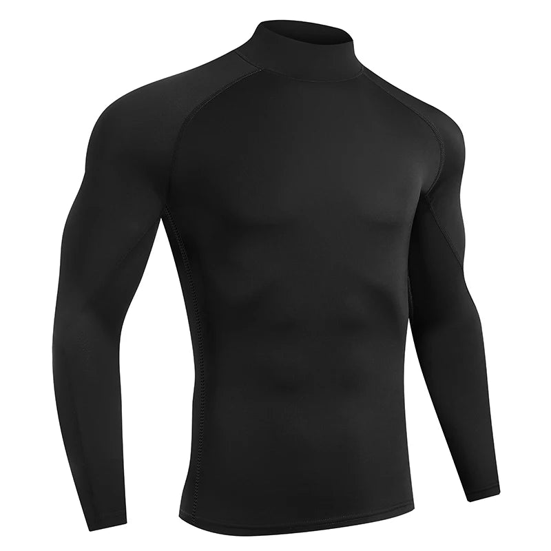 Men Sport T-shirt Quick Dry Bodybuilding Running Shirt Long Sleeve Compression Top Gym T Shirt Men Fitness Tight Rashgard