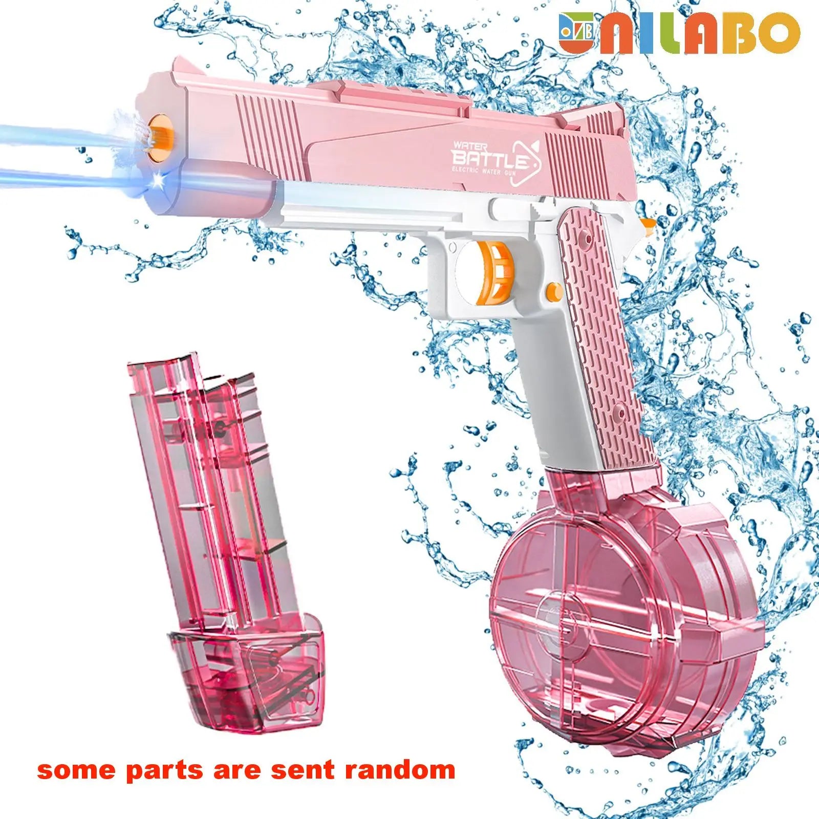 New Water Gun Electric Pistol Shooting Toy Full Automatic Outdoor Beach Gun Summer Water Beach Toy Play The Drum Magazine
