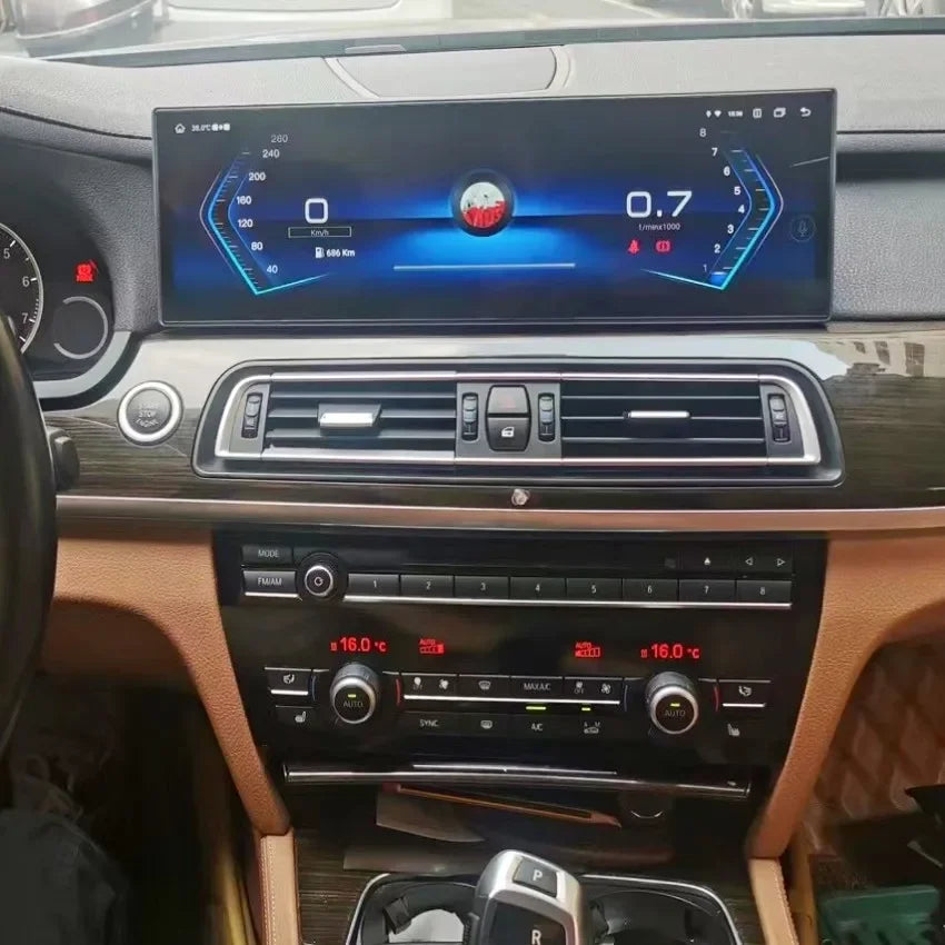14.9 Inch Android 13 Auto ID8 Car Radio Player Multimedia Stereo GPS Carplay For BMW 7 Series F01 F02 CIC NBT System Autoradio