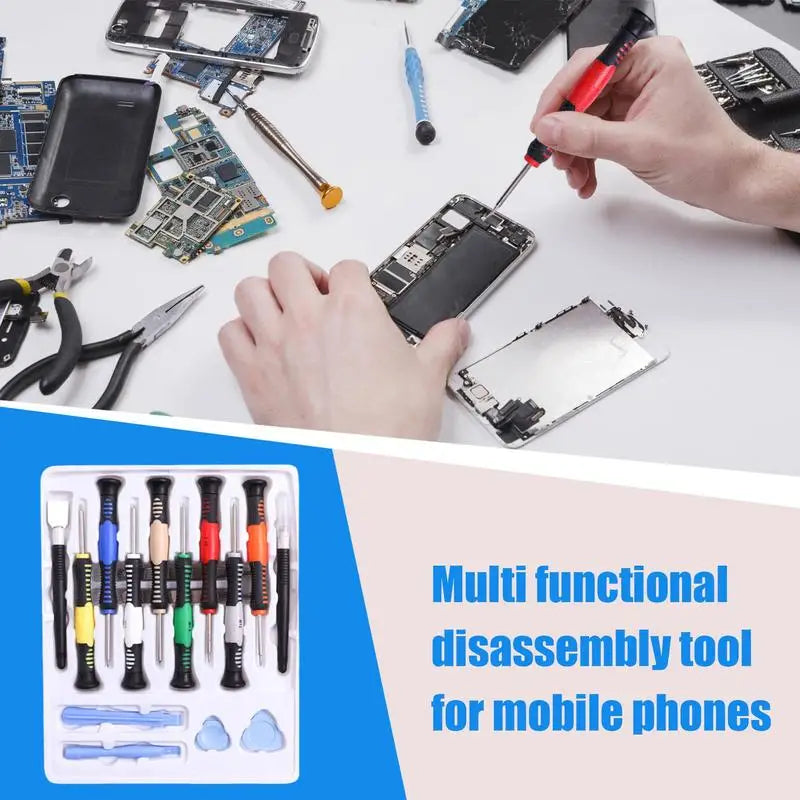 Cell Phone Repair Tool Kit 16PCS Phone Repair Screwdriver Set Professional Electronics Opening Pry Tool Repair Kit For Cellphone