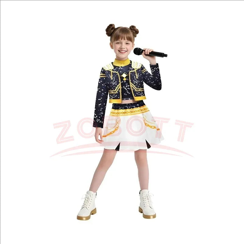 Anime Demon Hunter Cosplay Costume Girls Group Rumi Mira Zoey Kpop Singer Performance Cos Outfit Stage Show Halloween Party suit