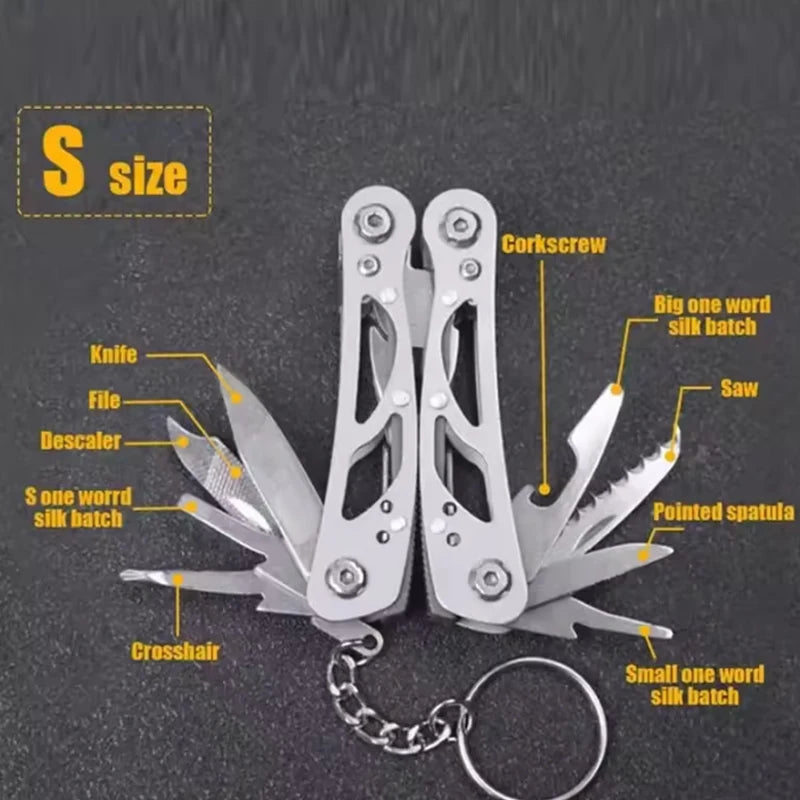 Outdoor Hunting Survival Rescue Tactical Multipurpose Repair Tool Folding Multi-tool Pocket Knife Pliers Mini Portable Fold