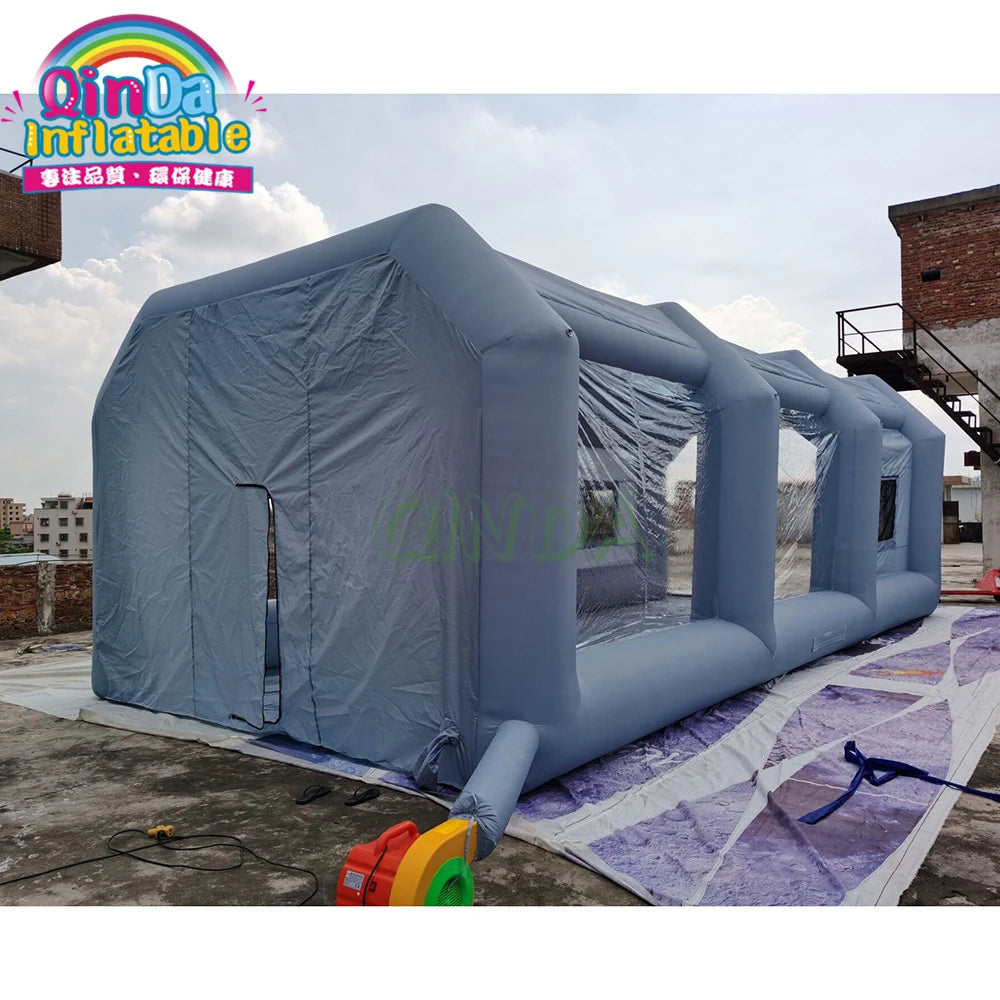 Mobile Auto Inflatable Spray Paint Booth Machine / Movable Car Painting Room