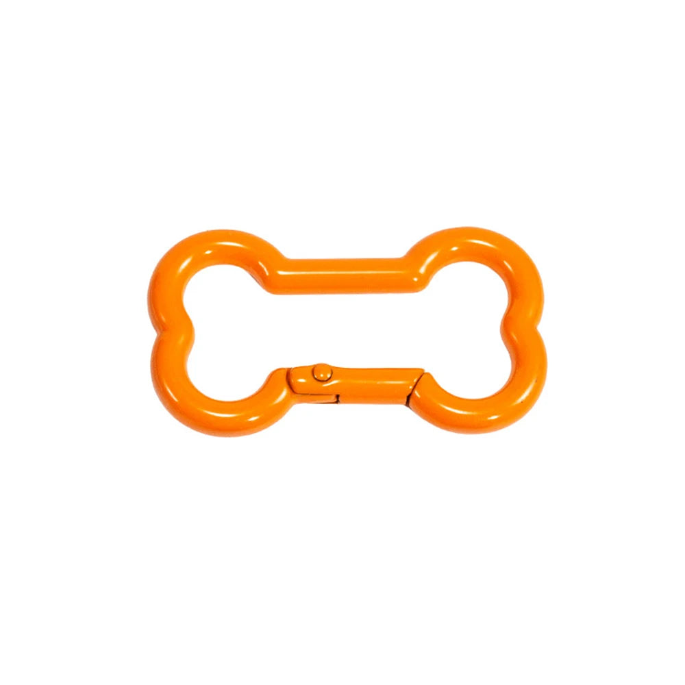 5 Pcs High Quality Zinc Alloy Spring Buckle Bone Shaped Metal Buckle DIY Keychain Hook Pendant Jewelry Accessories