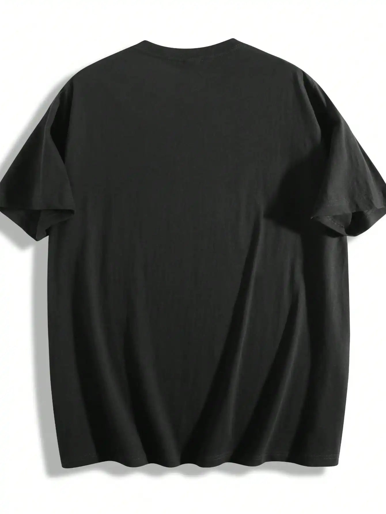 Plus Size Black Short Sleeve T-Shirt With“Poppy” Word and Cute Explanation Suitable for Outdoor Leisure Wear in Summer