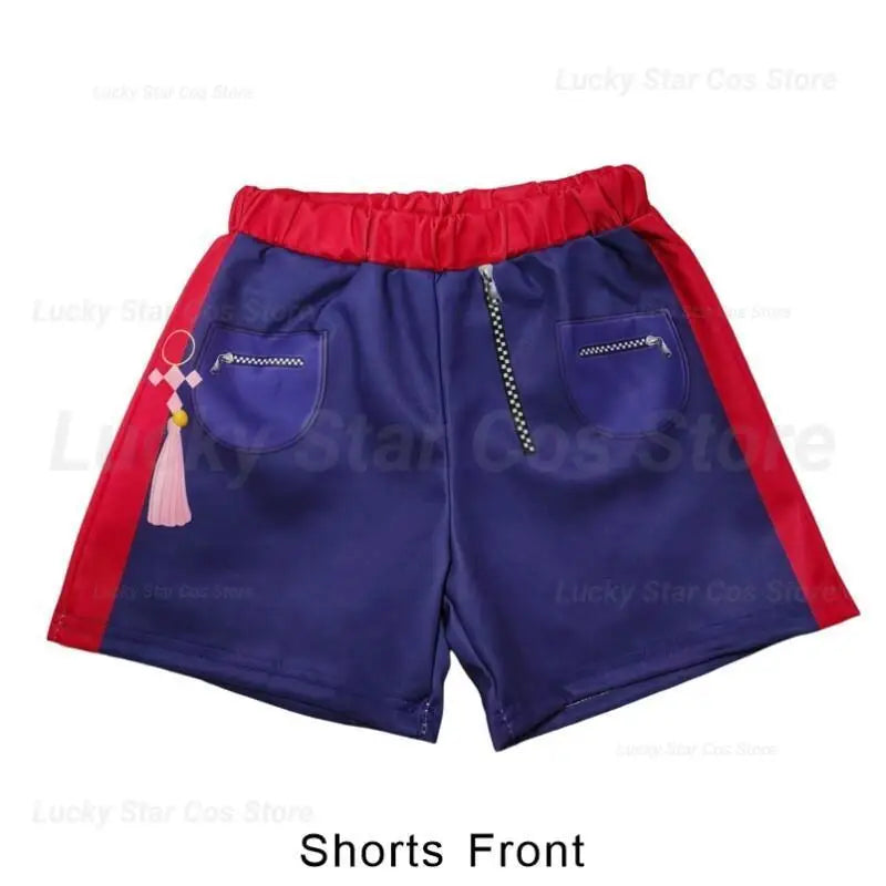 Movie kpop demon hunter Rumi Cosplay Costume for Girl Halloween Carnival Rumi jacket vest and shorts Three-piece Set Dress Up