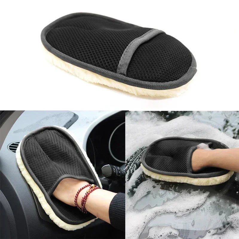 Car cleaning tools cleaning brush Wool Soft Auto Car Washing Gloves Motorcycle Washer Care Car paint Wash Tools Accessories