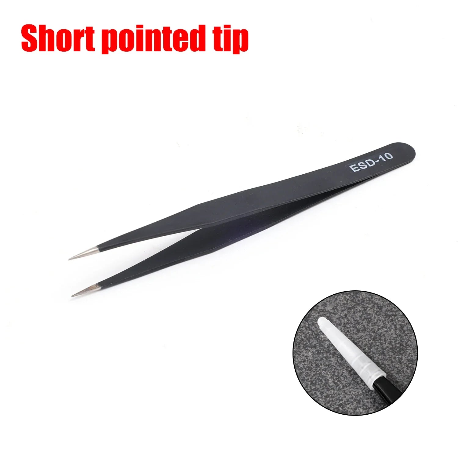 Precision Tweezers Set ESD Stainless Steel Anti-static Tweezers PCB Repair Tools for Electronics Repair Soldering Craft Tools