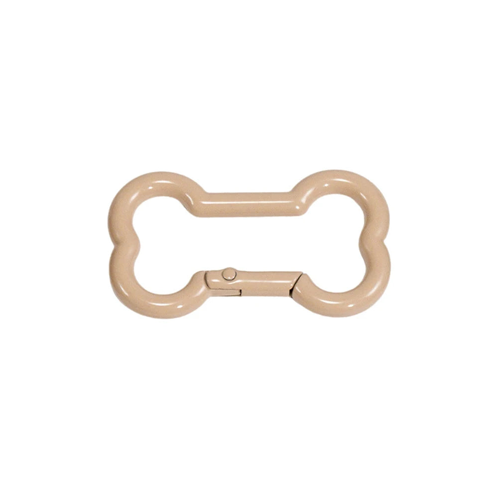 5 Pcs High Quality Zinc Alloy Spring Buckle Bone Shaped Metal Buckle DIY Keychain Hook Pendant Jewelry Accessories