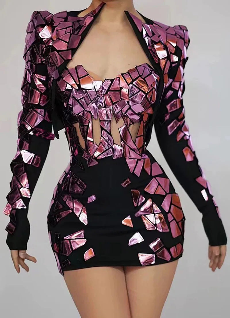 Nightclub Sequins Costumes Nightclub Bars Dance Dresses Models Catwalks Parties Annual Meeting Dinner Dresses Vestido Luxo Festa