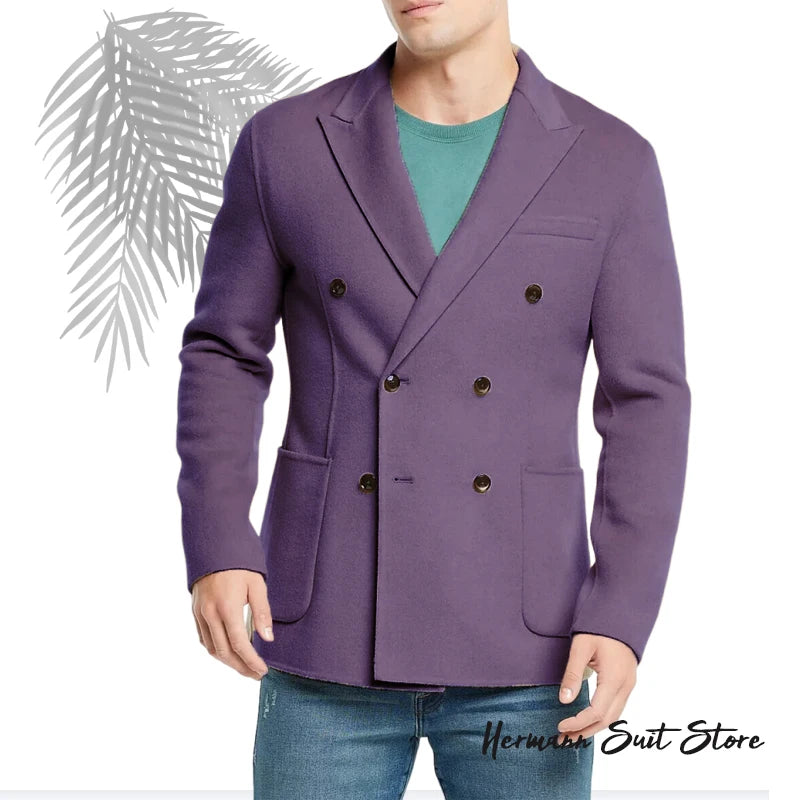 Autumn Winter Men's Thick Suit Coat Blazers Business Casual Men's Top Suit Jacket