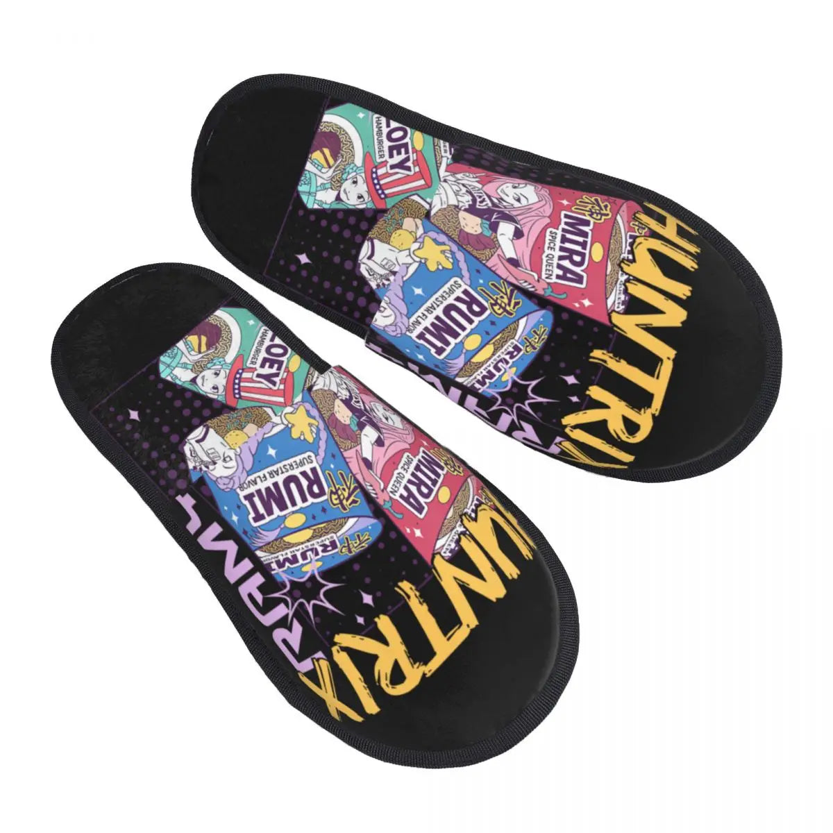 Kpop Demon Hunters Huntrix Rumi Zoey Mira Girls Guest Slippers for Bathroom Women Custom Print House Slipper