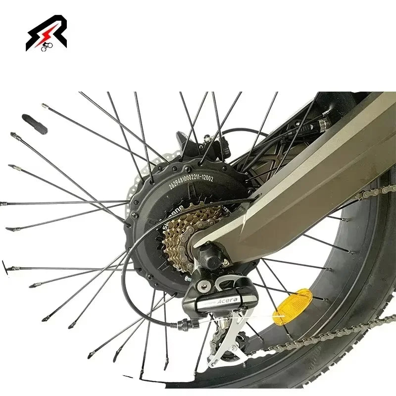 DUAL ELECTRIC DUAL DRIVE 1000W*2 Foldable Ebike Moutain Fat Tire 24inch Full Suspension Mountainbike Electric Bike