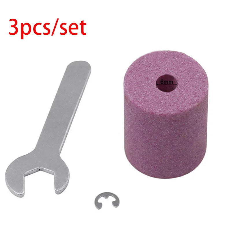 1set Corundum Grinding Wheel Drill Bit Sharpener Titanium Drill Portable Drill Bit Powered Tool Parts